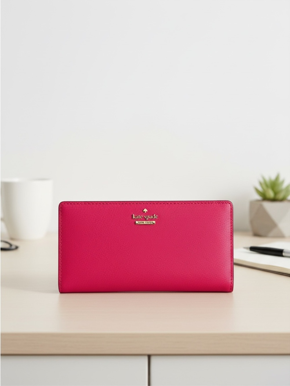 Kate Spade New York Cameron Street Stacy Large Slim Bifold Wallet